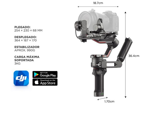 Estabilizador de Cámara Ronin  DJI RS3 Combo Profesional Gimbal - 5