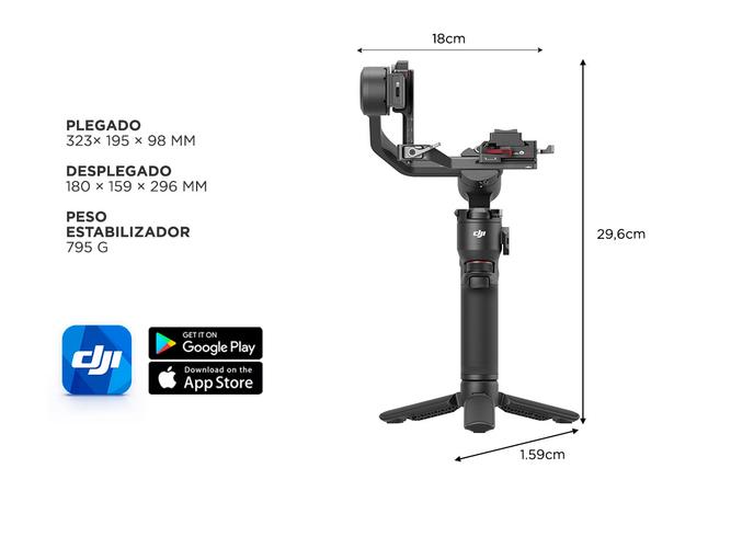 Estabilizador de Cámara Ronin DJI RS3 Mini Profesional Gimbal - 5