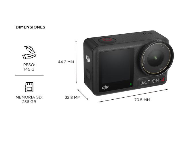 Cámara DJI Osmo Action 4 Standard Combo 4K Dual Screen - 5