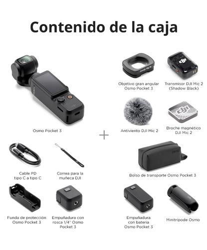 Osmo Pocket 3 DJI  Mic 2 DJI Combo Para Creadores - 6