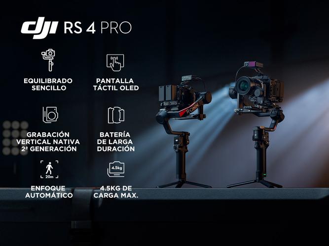 Estabilizador de Mano DJI RS 4 PRO Para Camaras Estabilización Profesional Versatilidad Avanzada y Control Total Outlet - 1