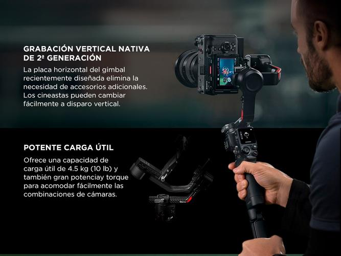 Estabilizador de Mano DJI RS 4 PRO Para Camaras Estabilización Profesional Versatilidad Avanzada y Control Total Outlet - 4