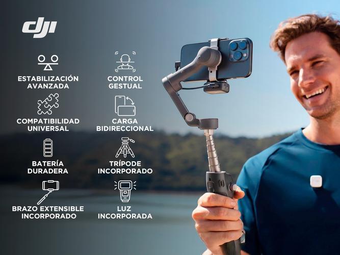 Estabilizador DJI Osmo Mobile 7 Pro Gimbal De Mano Para Celulares Trípode Integrado  Usado - 1