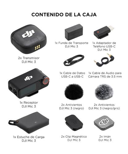 DJI Mic 3 2 TX  1 RX  Estuche de Carga - 6