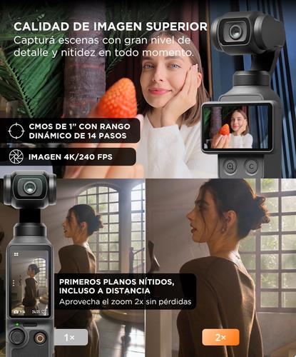 Camara DJI Osmo Pocket 4 Combo Estandar Estabilizacion 3 Ejes Pantalla 2 107GB MicroSD 1TB Autonomia 240min - 2