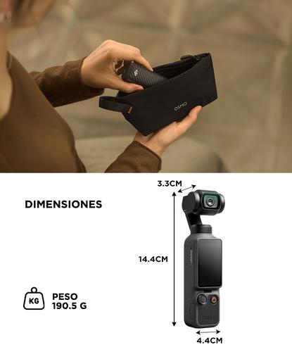 Camara DJI Osmo Pocket 4 Combo Estandar Estabilizacion 3 Ejes Pantalla 2 107GB MicroSD 1TB Autonomia 240min - 5