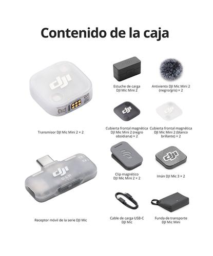 Micrófono Inalámbrico DJI Mic Mini 2 2 TX  1 RX Móvil  Estuche de Carga - 6
