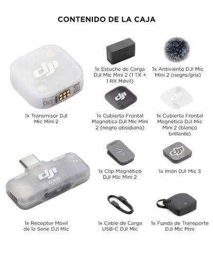 Micrófono Inalámbrico DJI Mic Mini 2 1 TX  1 RX Móvil  Estuche de Carga - 6