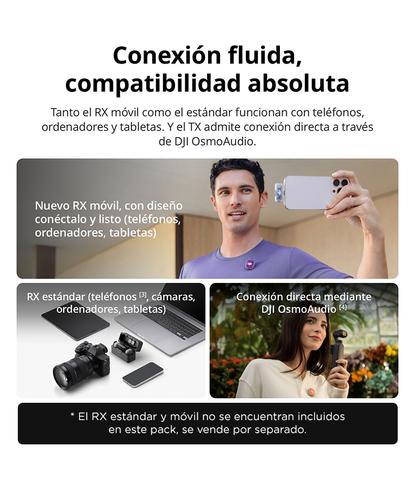 Microfono Inalambrico DJI Mic Mini 2 1 Tx 1 Rx Bluetooth 53 Autonomia Hasta 115 Horas Ultraliviano - 2