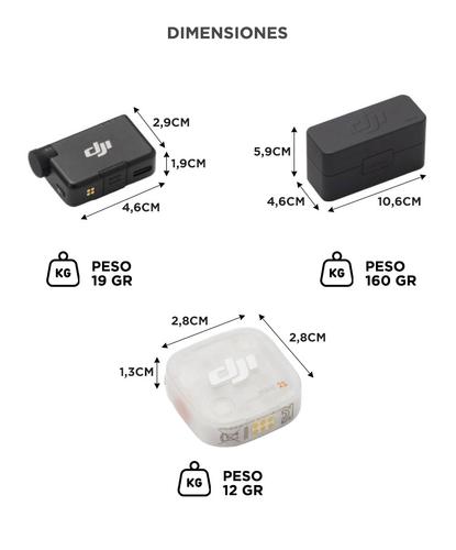 Mic Mini 2S DJI (2 TX + 1 RX + Estuche De Carga), Cancelación De Ruido Con IA - 5