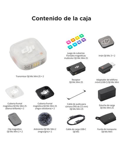 Mic Mini 2S DJI (2 TX + 1 RX + Estuche De Carga), Cancelación De Ruido Con IA - 6