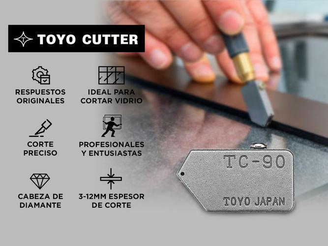 Repuesto Cabeza Cortavidrio Toyo Tc-90 x10 unidades - 1