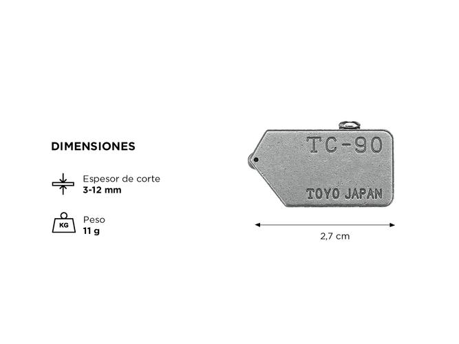 Repuesto Cabeza Cortavidrio Toyo Tc-90 x10 unidades - 3