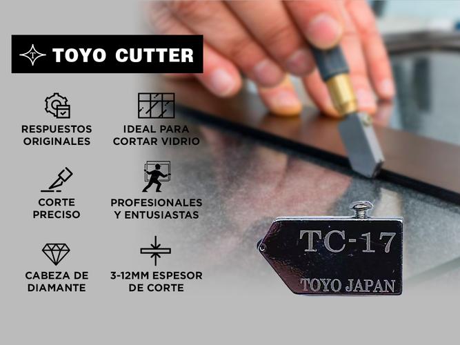 Repuesto Cabeza Cortavidrio Toyo Tc-17 x10 unidades - 1