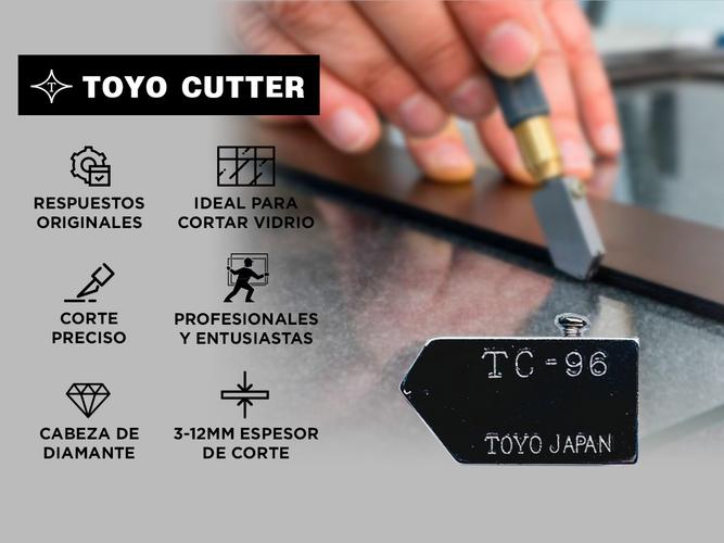 Repuesto Cabeza Cortavidrio Toyo Tc-96 x10 unidades - 1