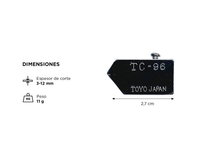 Repuesto Cabeza Cortavidrio Toyo Tc-96 x10 unidades - 3