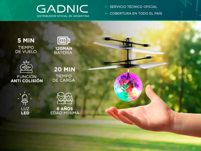 Esfera Voladora Gadnic Helicóptero Con Luces LED - 1