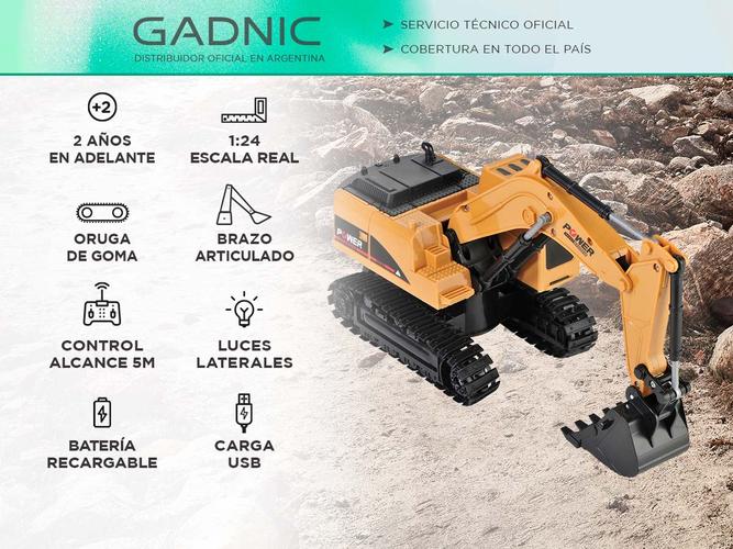 Auto Radio Control Gadnic Excavadora Pala Mecánica  Outlet - 1