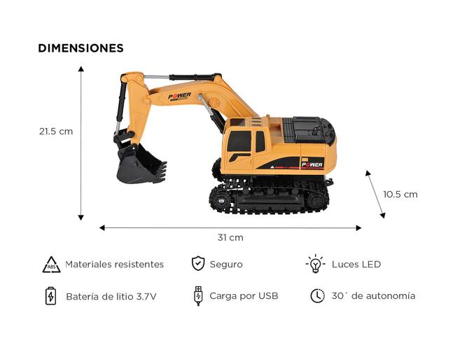 Auto Radio Control Gadnic Excavadora Pala Mecánica  Outlet - 4
