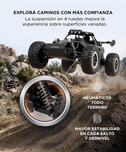 Auto A Control Remoto Gadnic 4x4 Batería Recargable Ruedas Todo Terreno Con Suspensión - 3