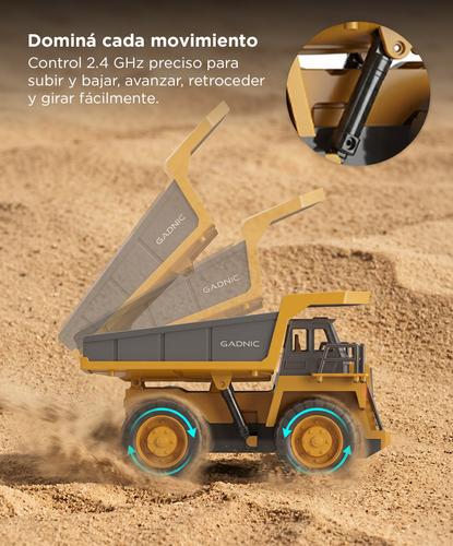 Camión Volquete Juguete Gadnic Vehículo Con Control Remoto Luces y Sonido - 2