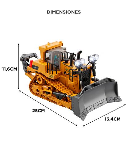 Bulldozer Gadnic Excavadora Pala Móvil Con Control Remoto Luces Y Sonido Camión Vehículo Juguete Para Niños - 5