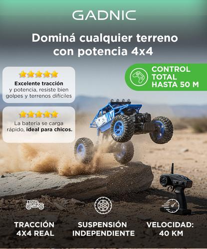 Auto a Control Remoto Gadnic Camioneta 4x4 40kmh 118 50mt Alcance Suspensión - 1