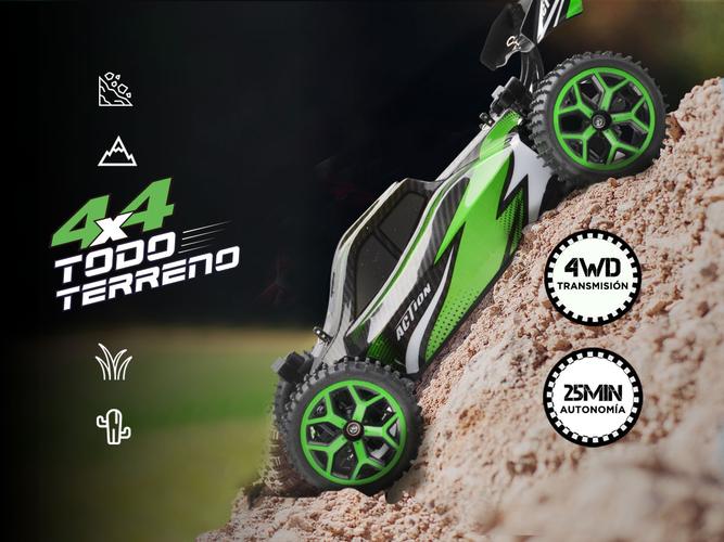 Auto a Control Remoto Gadnic Buggy 4WD 30km/h 1:18 50mt  - 2