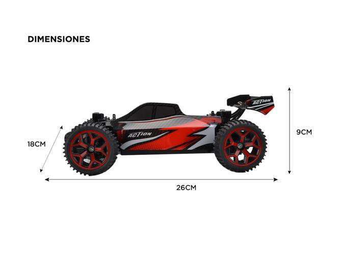Auto a Control Remoto Gadnic Buggy 4WD 30km/h 1:18 50mt  - 5