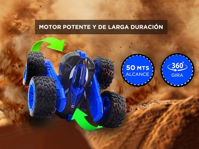 Auto Radio Control Gadnic Monster Todo Terreno Ruedas Gira 360  Usado - 4