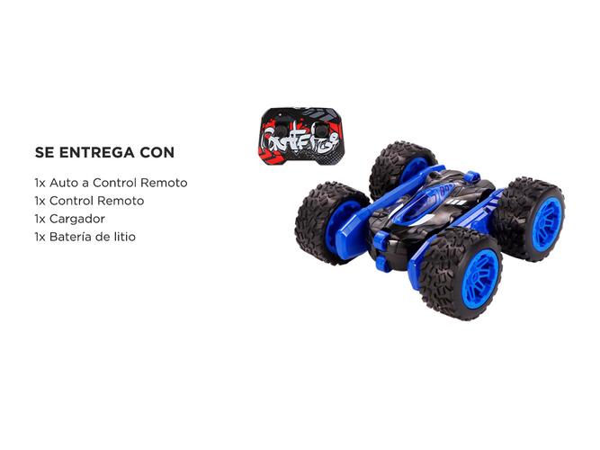 Auto Radio Control Gadnic Monster Todo Terreno Ruedas Gira 360  - 6