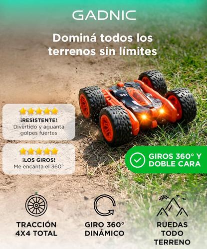 Auto Radio Control Gadnic Monster Todo Terreno Ruedas Gira 360  - 1