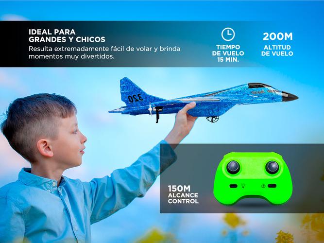 Avión Caza A Control Remoto Gadnic Carga Usb  Usado - 2