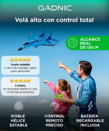 Avión Caza A Control Remoto Gadnic Carga Usb  - 1