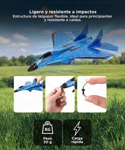 Avión Caza A Control Remoto Gadnic Carga Usb  - 3