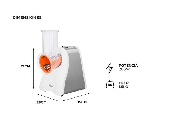 Rallador Eléctrico Salad maker ATMA Essential - 4