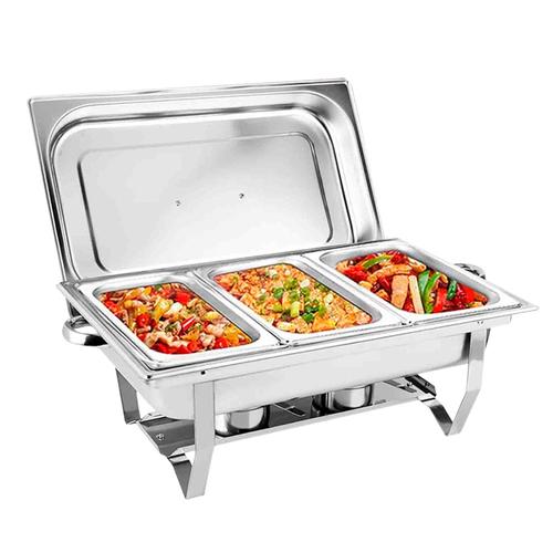 Buffetera Mantenedor Comidas Chafing Cuk by Gadnic 3 Bandejas - 0