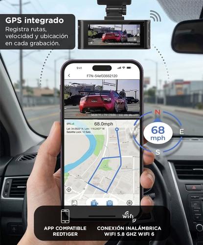 Dashcam RedTiger F7N Tactil 4K Camara trasera 318 Control por Voz GPS Visión Nocturna 128gb - 4