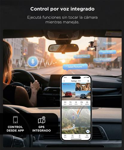 Dashcam RedTiger F9 Lite 4K ADAS GPS Visión nocturna Cámara de Tablero Frontal  - 3