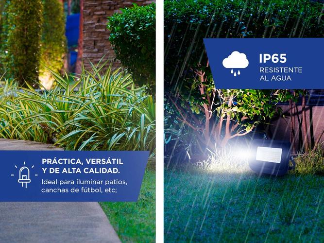 Kit x10 Reflector Led Blanco 20W Exteriores/Interiores Portatil  - 2
