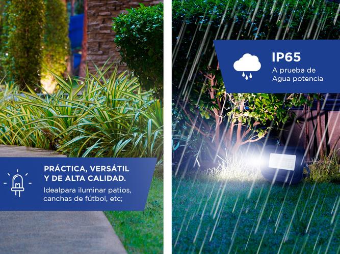 Kit x 4 Reflectores Led Blanco 50W Exteriores/Interiores 6500k - 2