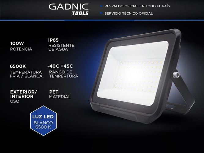 Reflector Led Blanco 100W Exteriores Alta Potencia - 1