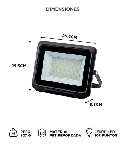 Reflector Led Blanco 100W Exteriores Alta Potencia - 5