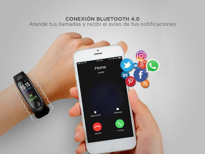 Smartband Bluetooth Gadnic R3 Watch Band Monitor Deportes - 3