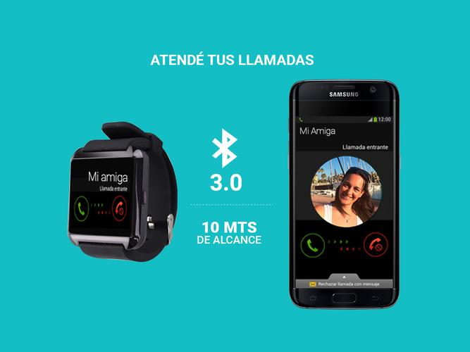 Smartwatch Gadnic SW-10 Bluetooth 3.0 Llamadas Notificaciones Fotos Podómetro - 3