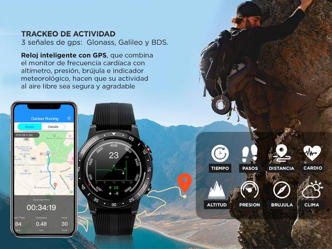 Smartwatch Gadnic R10 GPS Watch 1.3 Bluetooth Waterproof Ip67 Outlet - 4