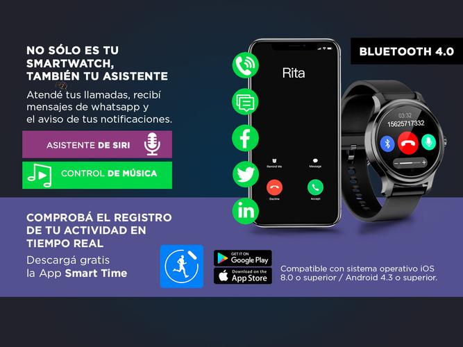 Smartwatch Gadnic R11 Watch 1.3 Bluetooth Waterproof Ip68 - 2
