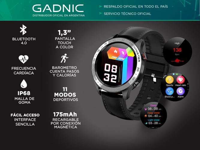 Smartwatch Gadnic R8 Elegante Deportivo Bluetooth  - 1