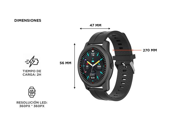 Smart Watch Gadnic SWTCH-207 Reloj Inteligente Pantalla Digital - 5