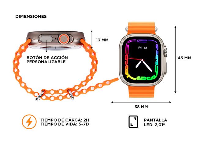 Smartwatch Gadnic Reloj Digital Múltiples Funciones Fitness - 5